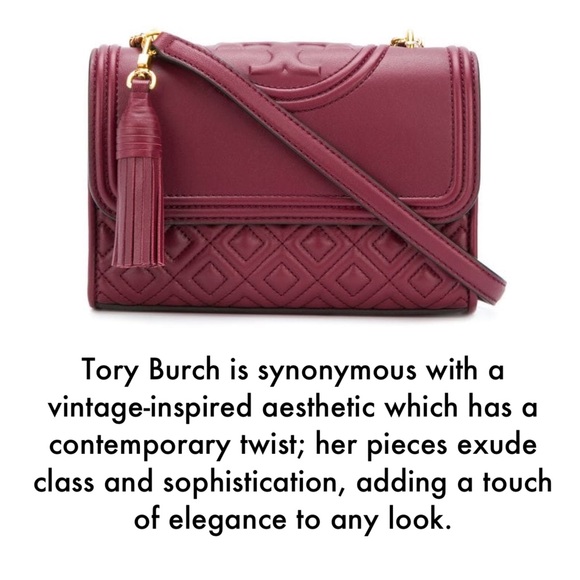 Tory Burch Fleming Garnet Convertible Shoulder Bag - Picture 2 of 16